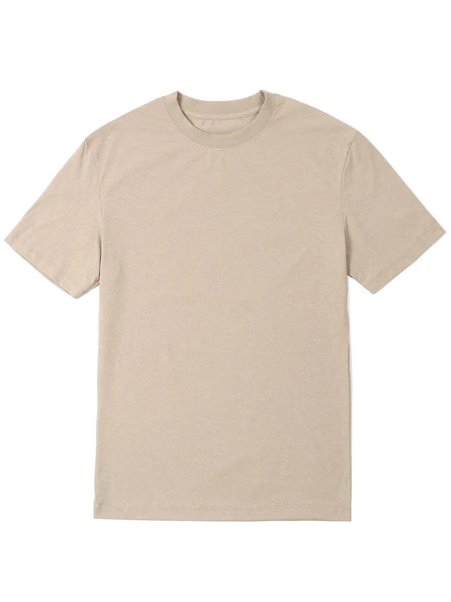 OASIS Men's short sleeve T-shirt Khaki