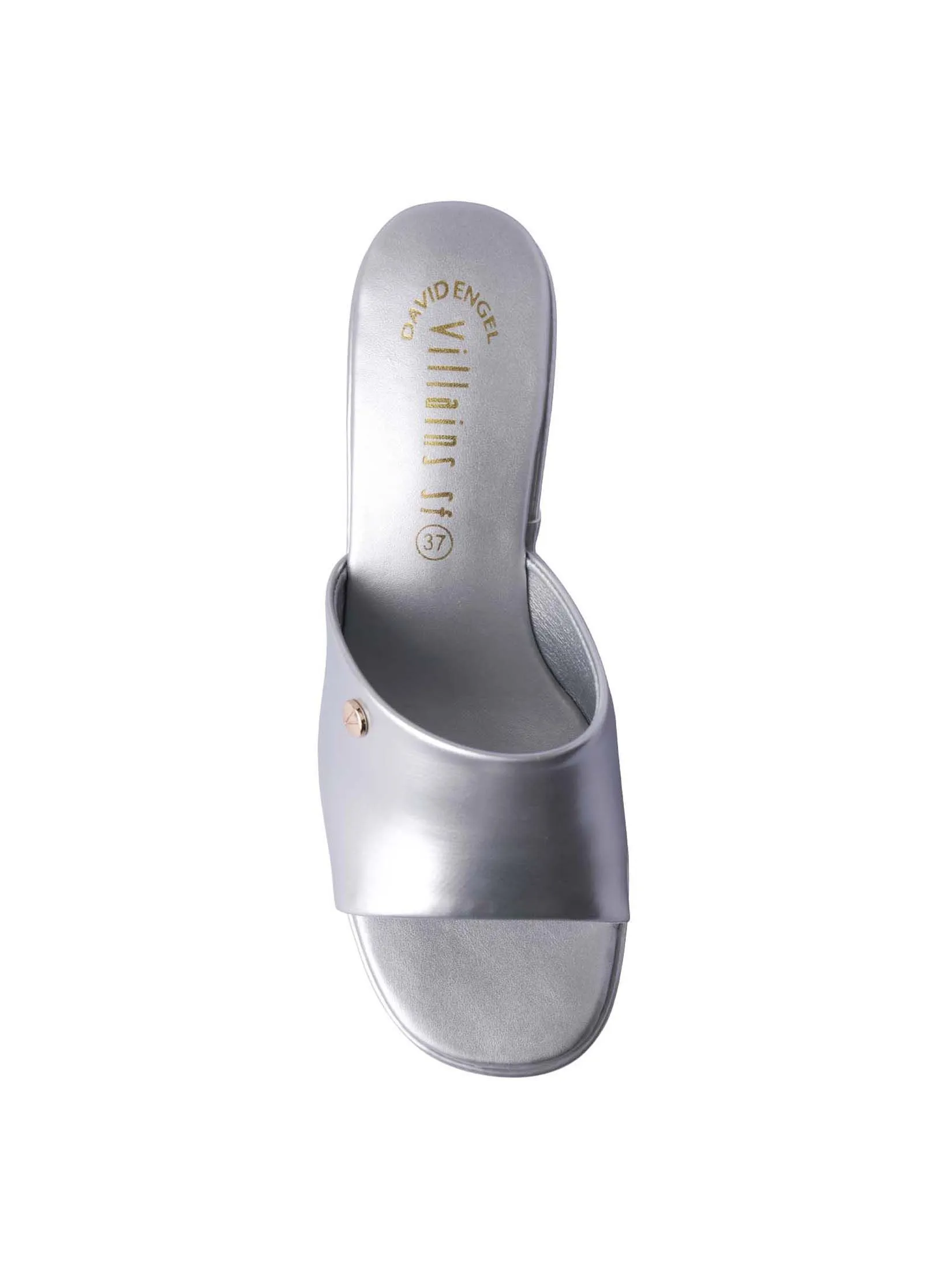 VILLAINS SF GENTLE BREEZE Women's Heeled Sandals SILVER PATENT