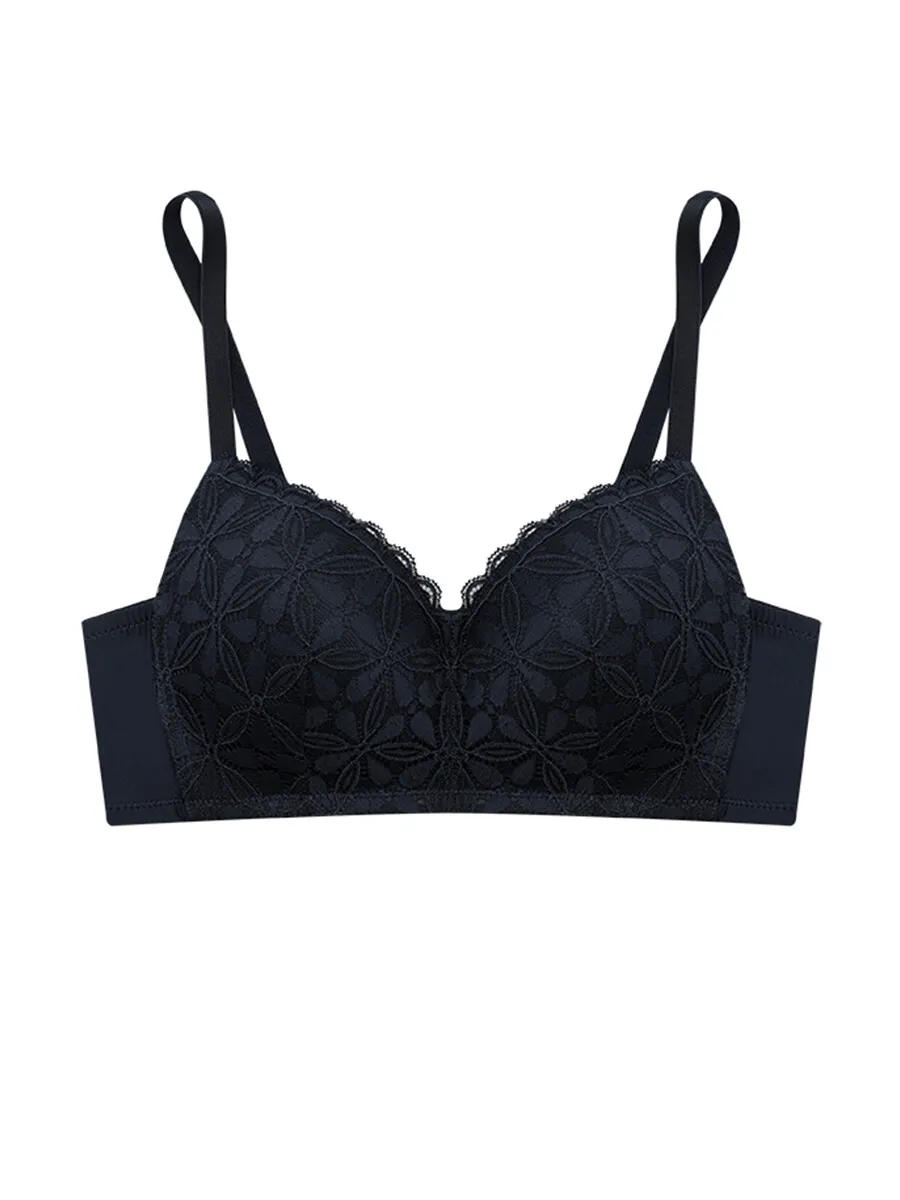 SABINA Modern V Woman Wireless Bra - Dark Blue Size - B32