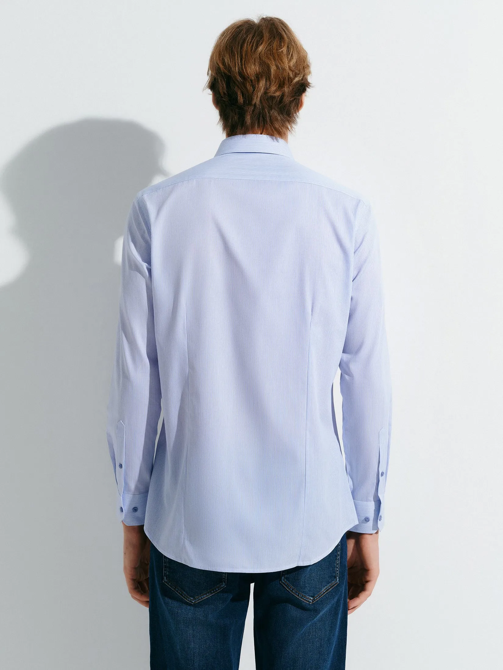 G2000 Men Clothing Wrinkle Free Formal Shirt  Smart Fit - Blue