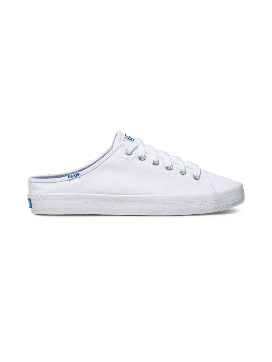 KEDS White Kickstart Mule Canvas