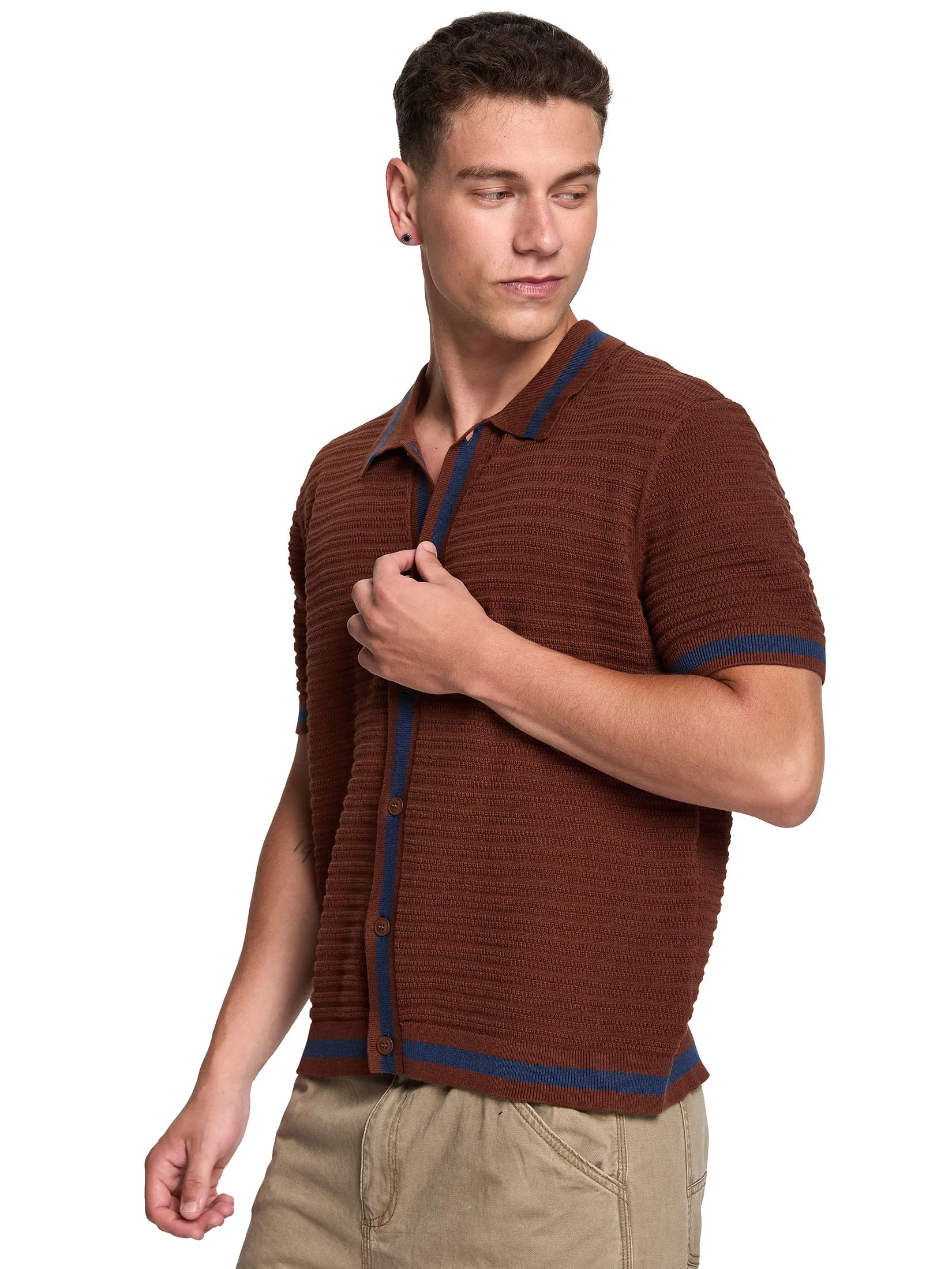 DEFRY 01 Men Sweater Short Sleeves 2507EASM069
