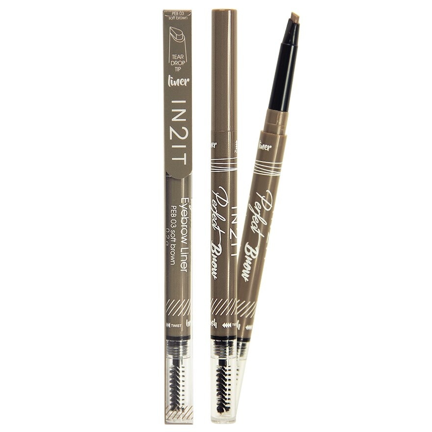 In2it Perfect Brow EyebrowLiner0.2gPEB03 - Soft Brown