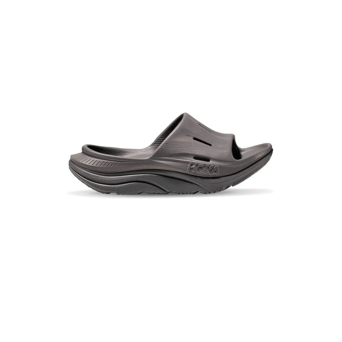 HOKA Unisex Sandals Ora Recovery Slide 3 Grey - HO229SH038DSTH