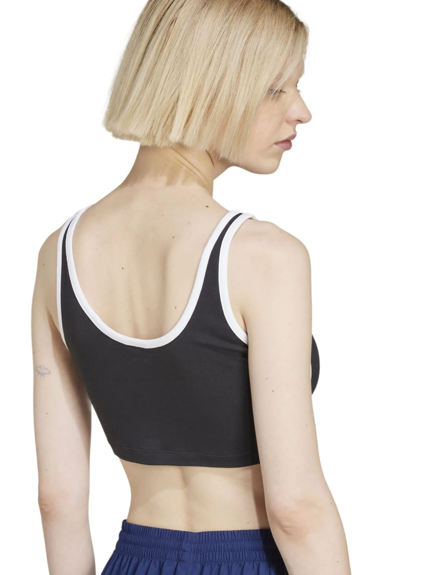 ADIDAS Women Bra Top Adicolor 3-Stripes Black / White