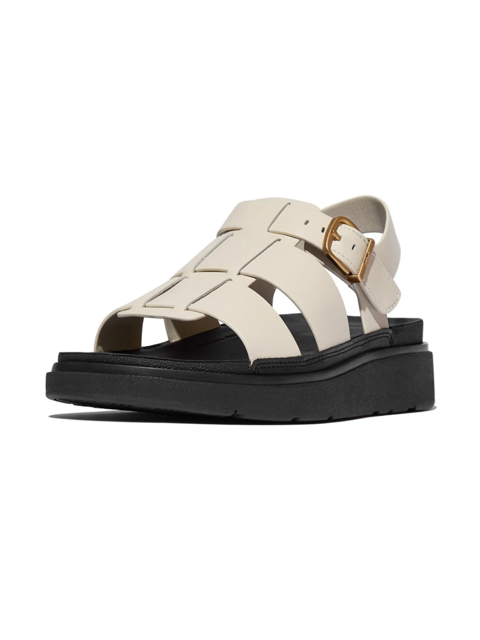 FitFlop™ WOMEN'S GEN-FF LEATHER FISHERMAN BEIGE