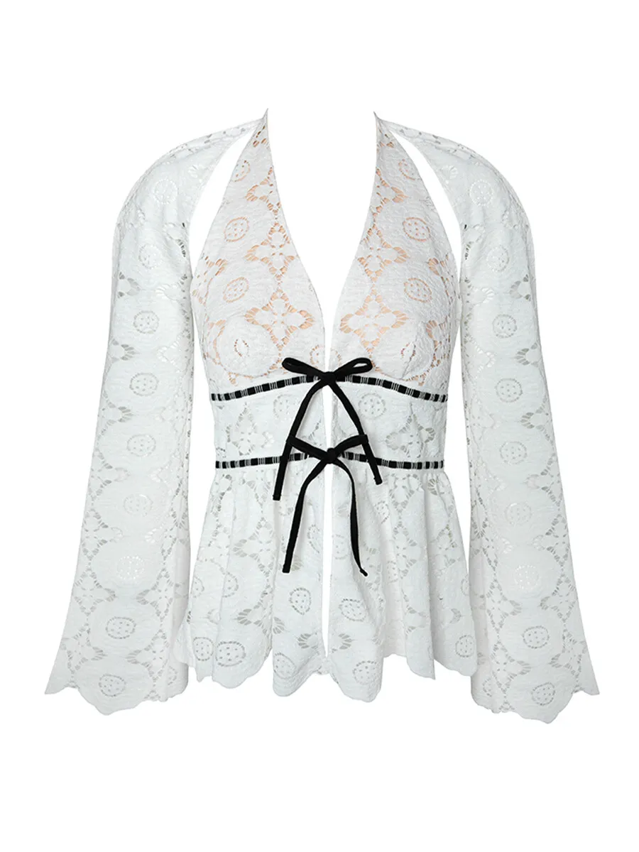 SABINA SABINA | JANESUDA x SABINA Lady Jane Detachable Long-Sleeve Top - White