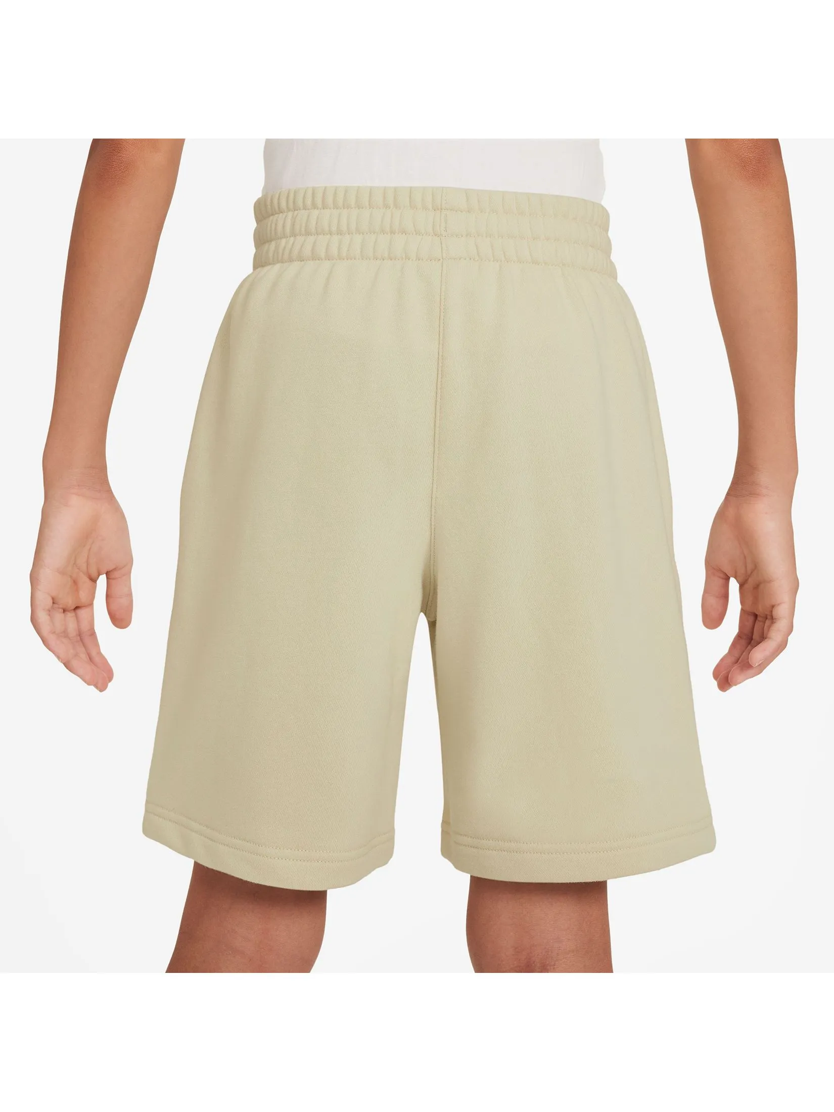 NIKE KIDS Unisex Shorts French Terry Lt Khaki/Lt Khaki/Parachute Beige/Sail
