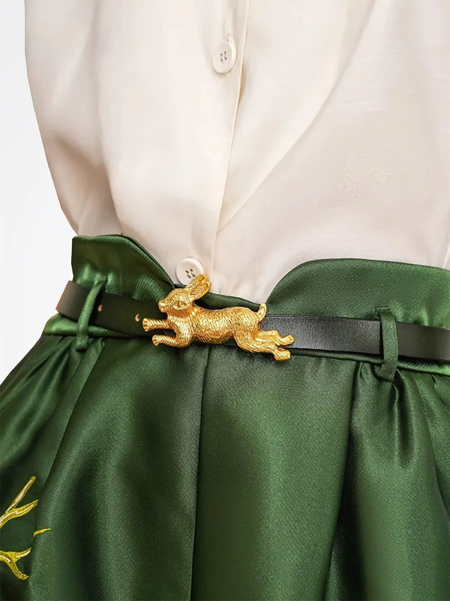 CAMOOONI Women Forest Nymph Green Short