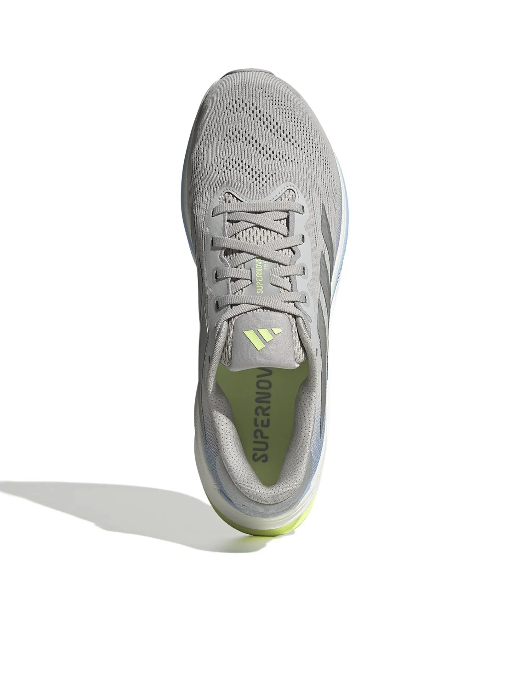 ADIDAS Men Running Shoes Supernova Rise 2 IH8708 Grey Two / Matte Silver / Hi-Res Yellow