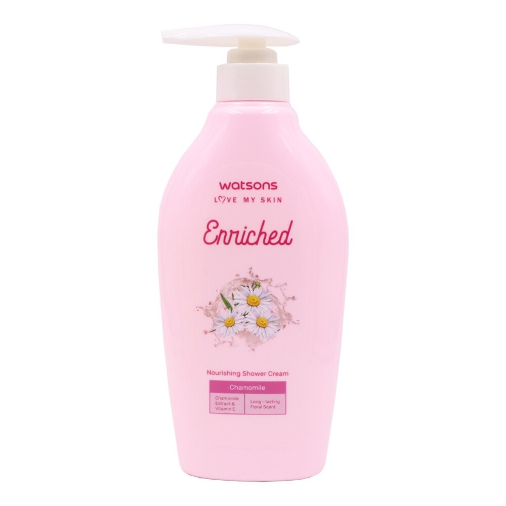 Watsons Enriched Chamomile Nourishing Shower Cream 400ml - Pink