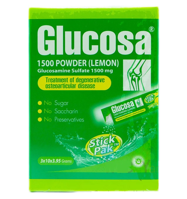 Глюкозамин 1500 мг для позвоночника и суставов 30 пакетов