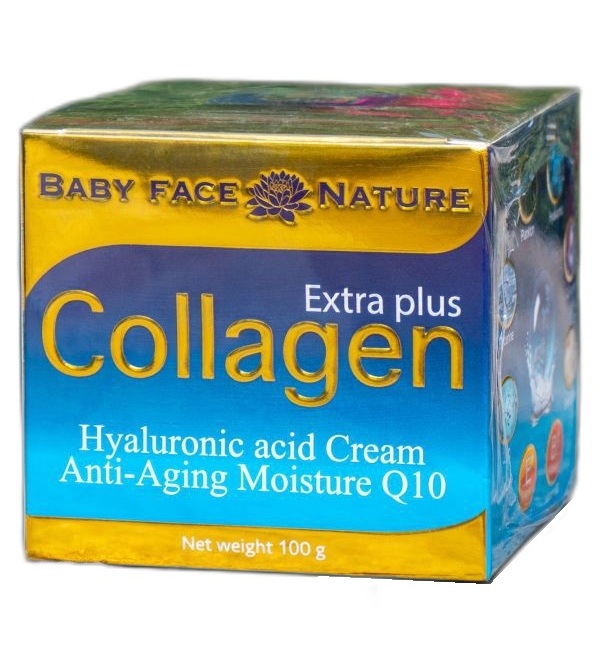 Антивозрастной крем с гиалуроновой кислотой и Q10 Baby Face 100 гр