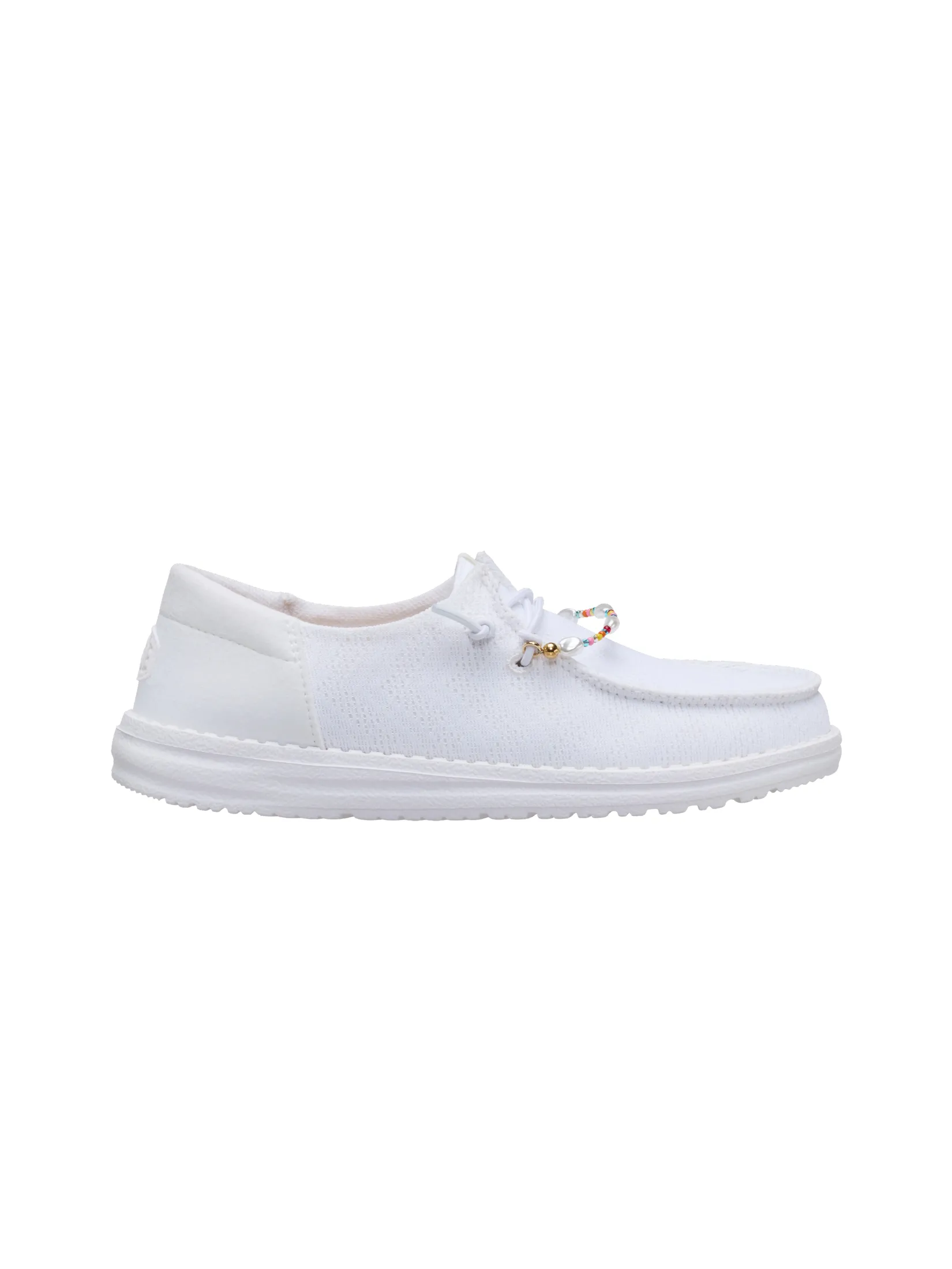 HEYDUDE WENDY FUNK MESH SHOELRY  WHITE