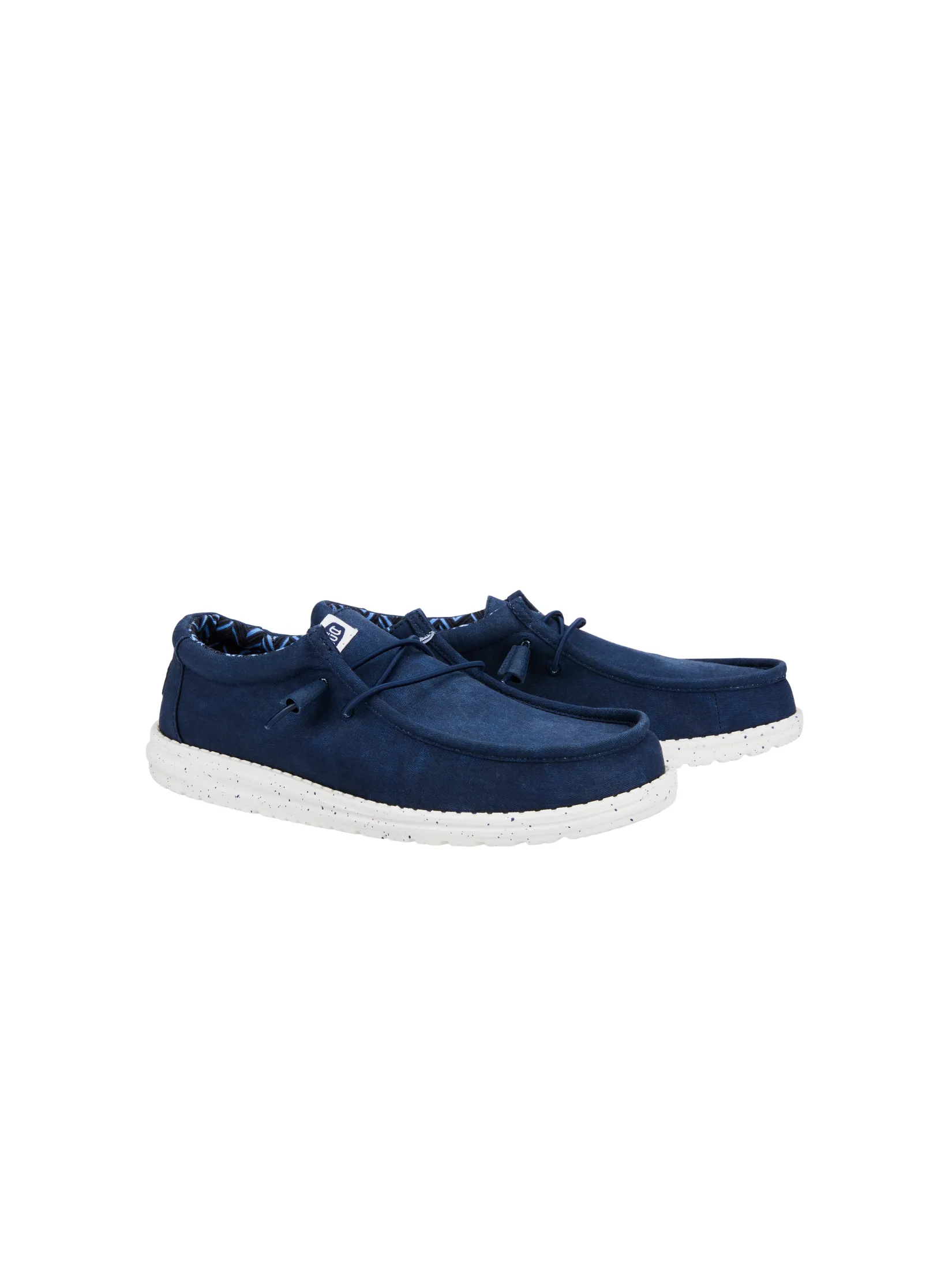 HEYDUDE WALLY STRETCH CANVAS  - NAVY
