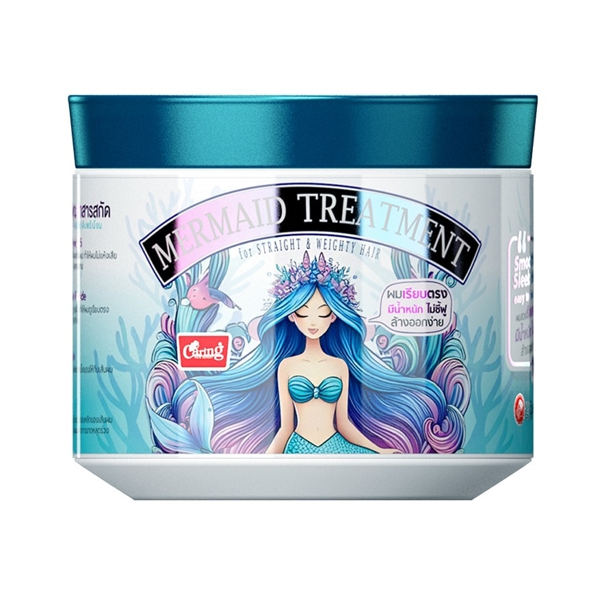 Caring Mermaid Treatment For Straight  Weighty Haair 300 Ml. - Blue