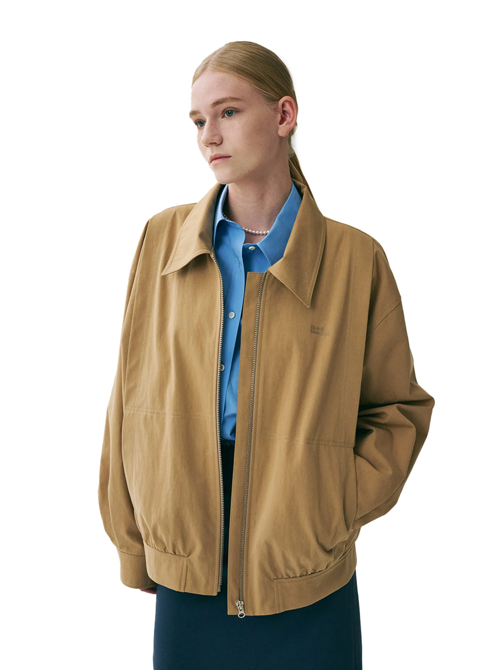 MARDI MERCREDI Cotton Ribbon Jacket Beige F