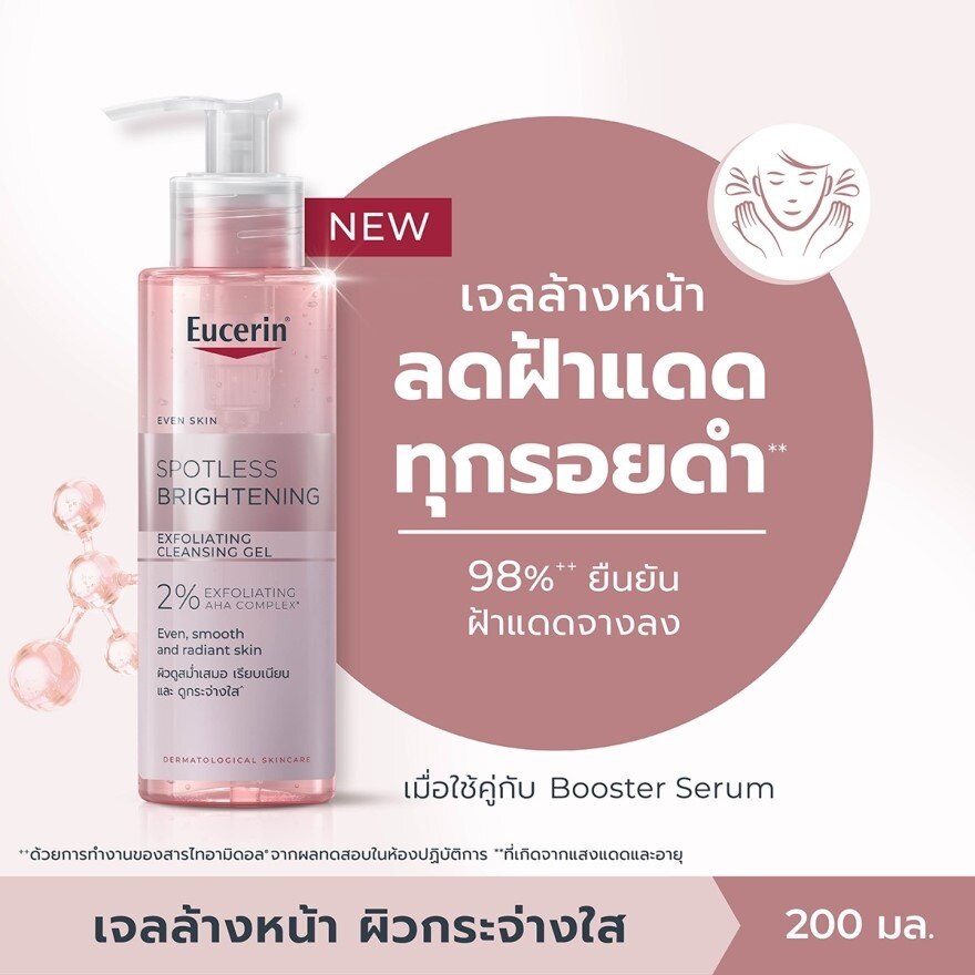 Eucerin Spotless Brightening Exfoliating Cleansing Gel 200 ml.