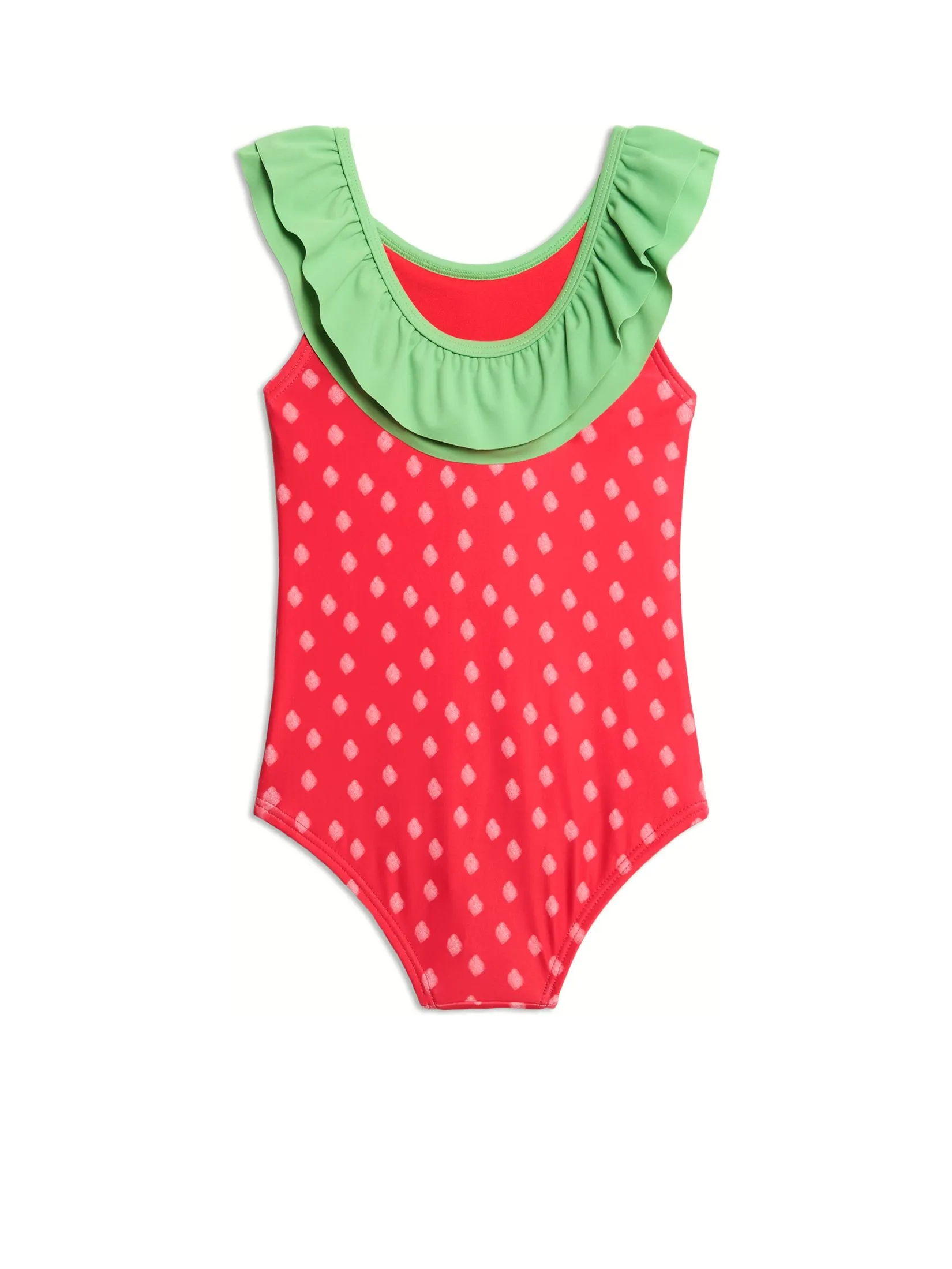 MARKS & SPENCER KIDS Girl Toddler Swimsuit Strawberry Print Red Mix