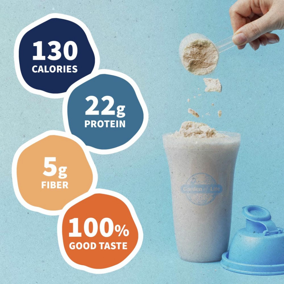 Garden of Life, Органический белок RAW, органическая растительная формула, ваниль, 620 г (21,86 унции)