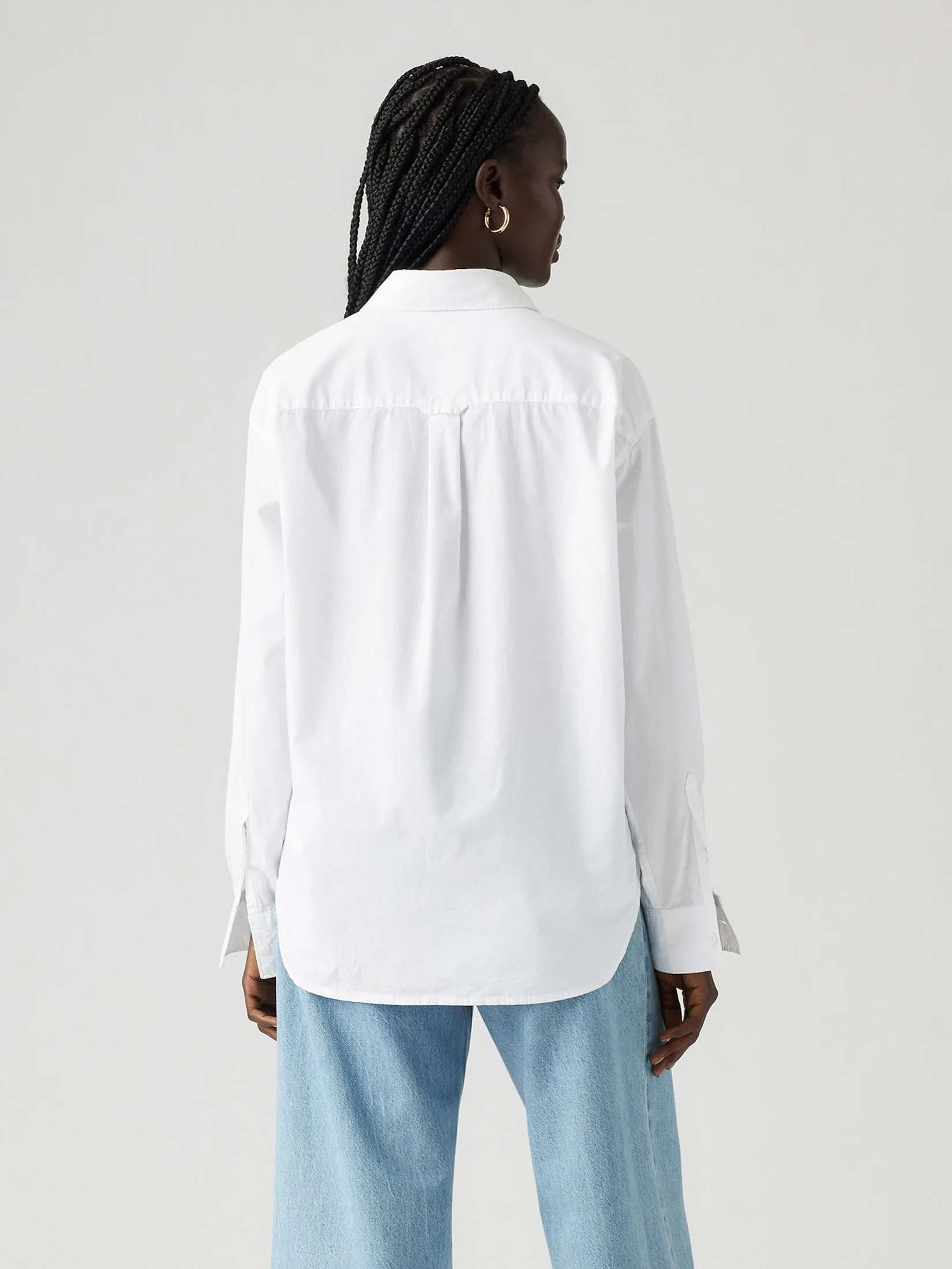 LEVI'S Women's Harlie Boyfriend Shirt White