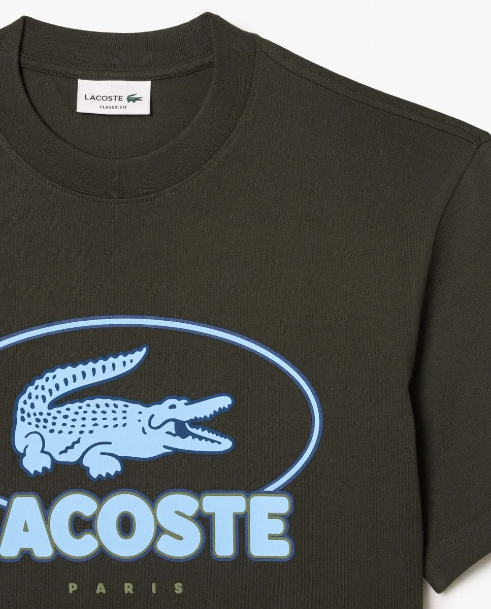 LACOSTE Heavy Cotton Graphic T-shirt Green