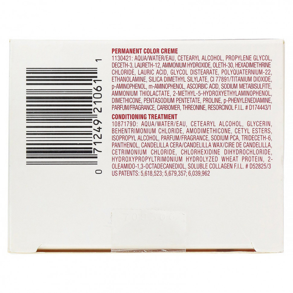 L'Oreal, Краска с тройной защитой Excellence Creme, оттенок 6G светлый золотисто-коричневый, на 1 применение