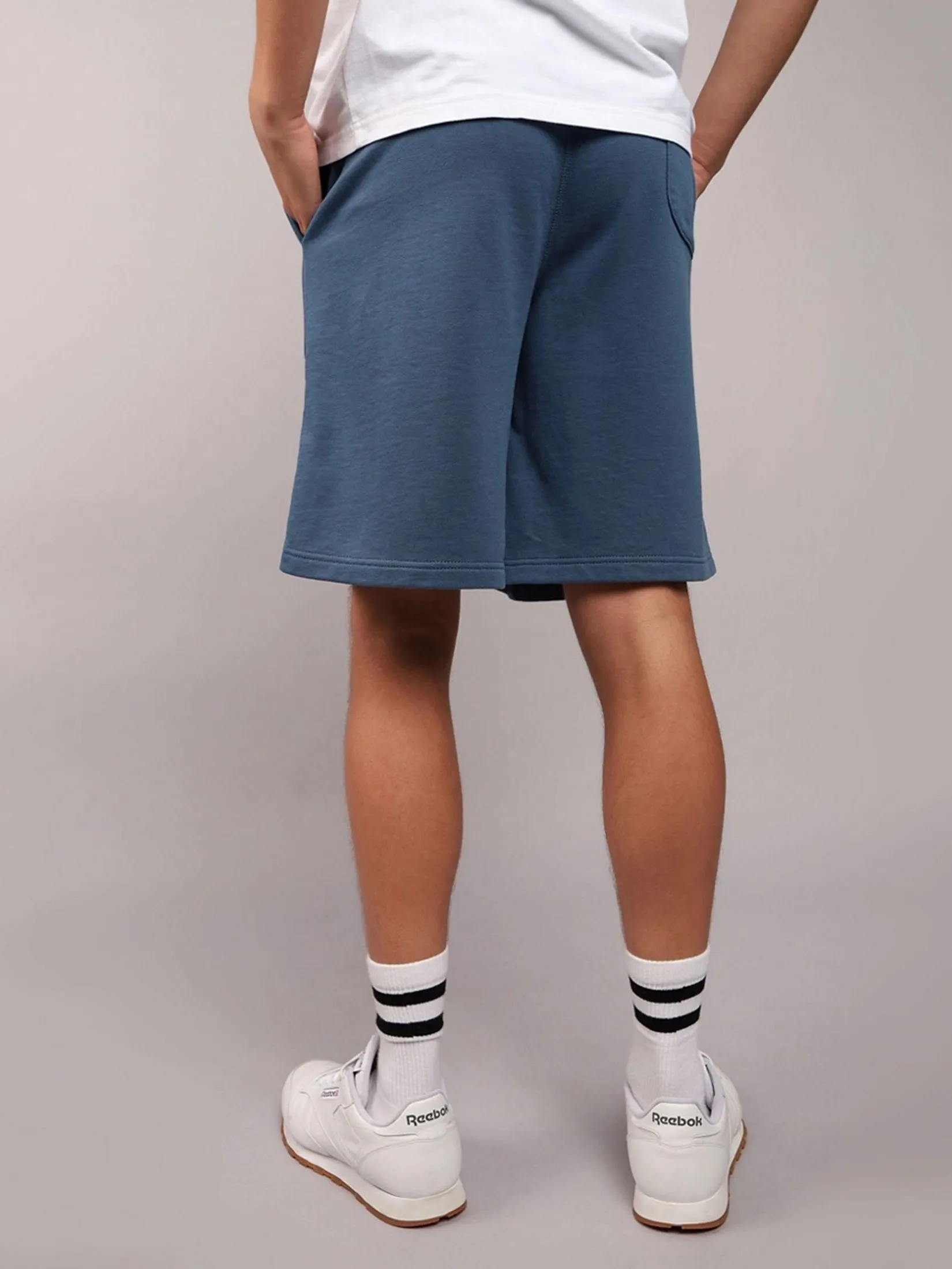 AMERICAN EAGLE MEN 7780 INTL HERITAGE SWEAT SHORT 410 NAVY