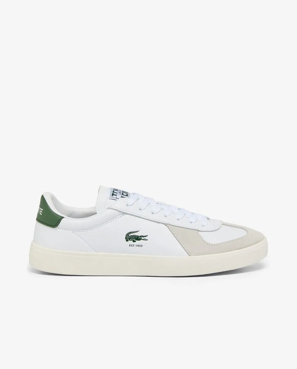 LACOSTE Men’s Baseshot Pro Leather Sneakers White