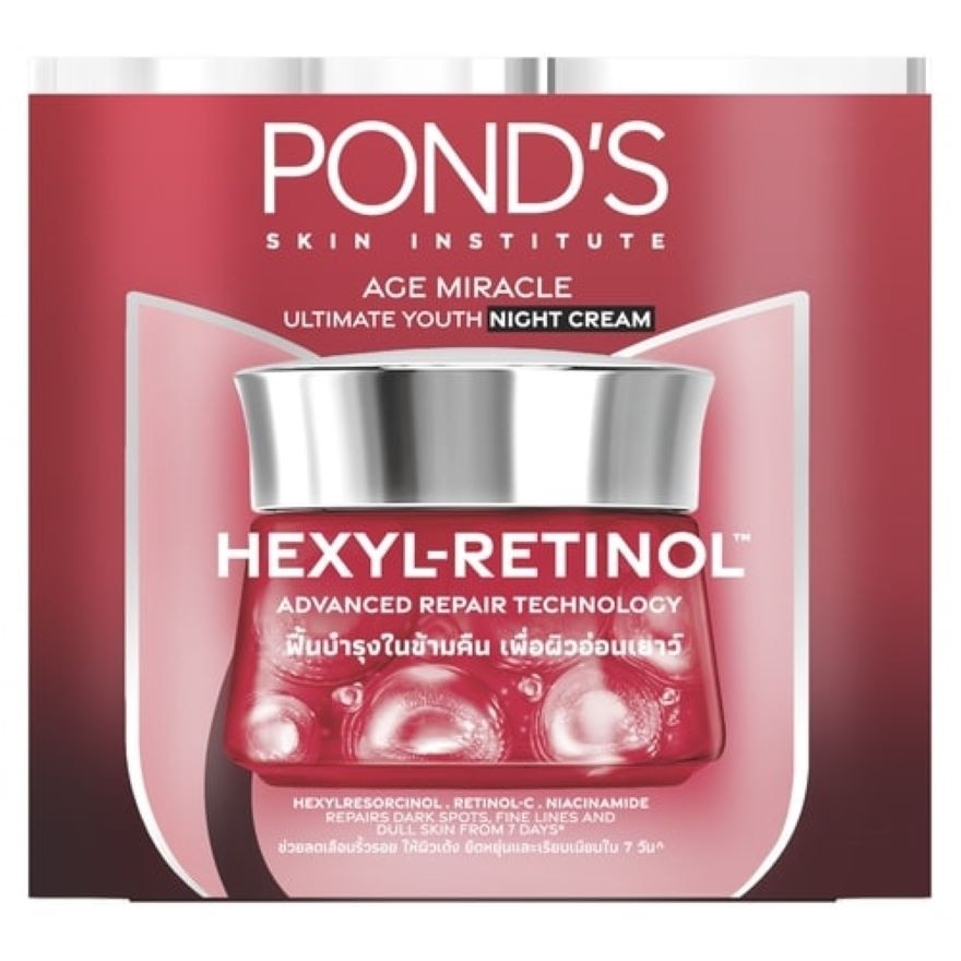 Pond'S Age Miracle Ultimate Youth Night Cream Hexyl-Retinol 45 G.