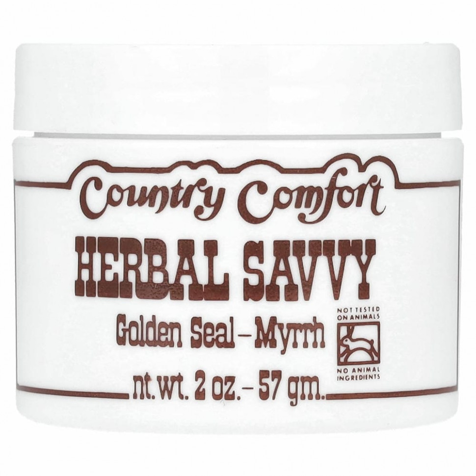 Country Comfort, Herbal Savvy, гидрастис и мирра, 57 г - CTC-00114-28 г