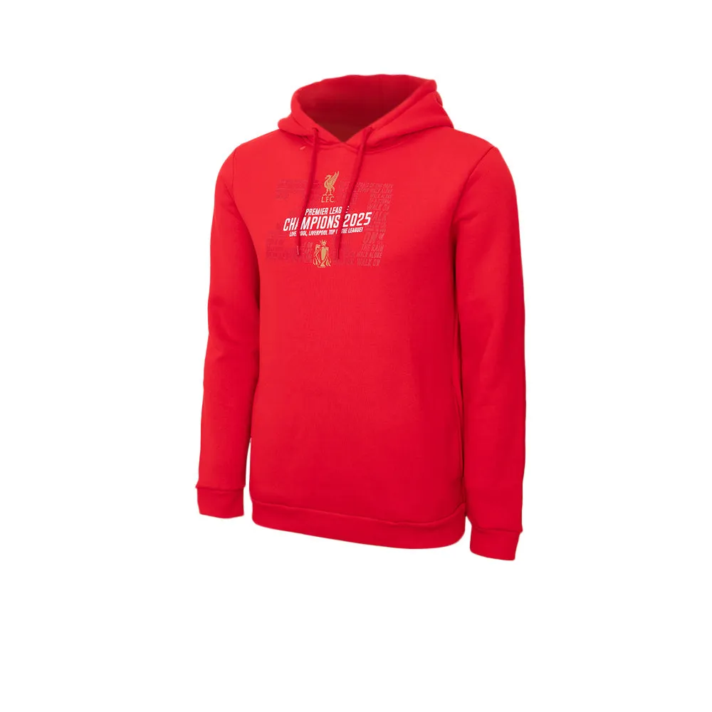 LIVERPOOL FOOTBALL CLUB EPL Champions 2024/25 Men Hoodie Red - LF068AP658ENTH