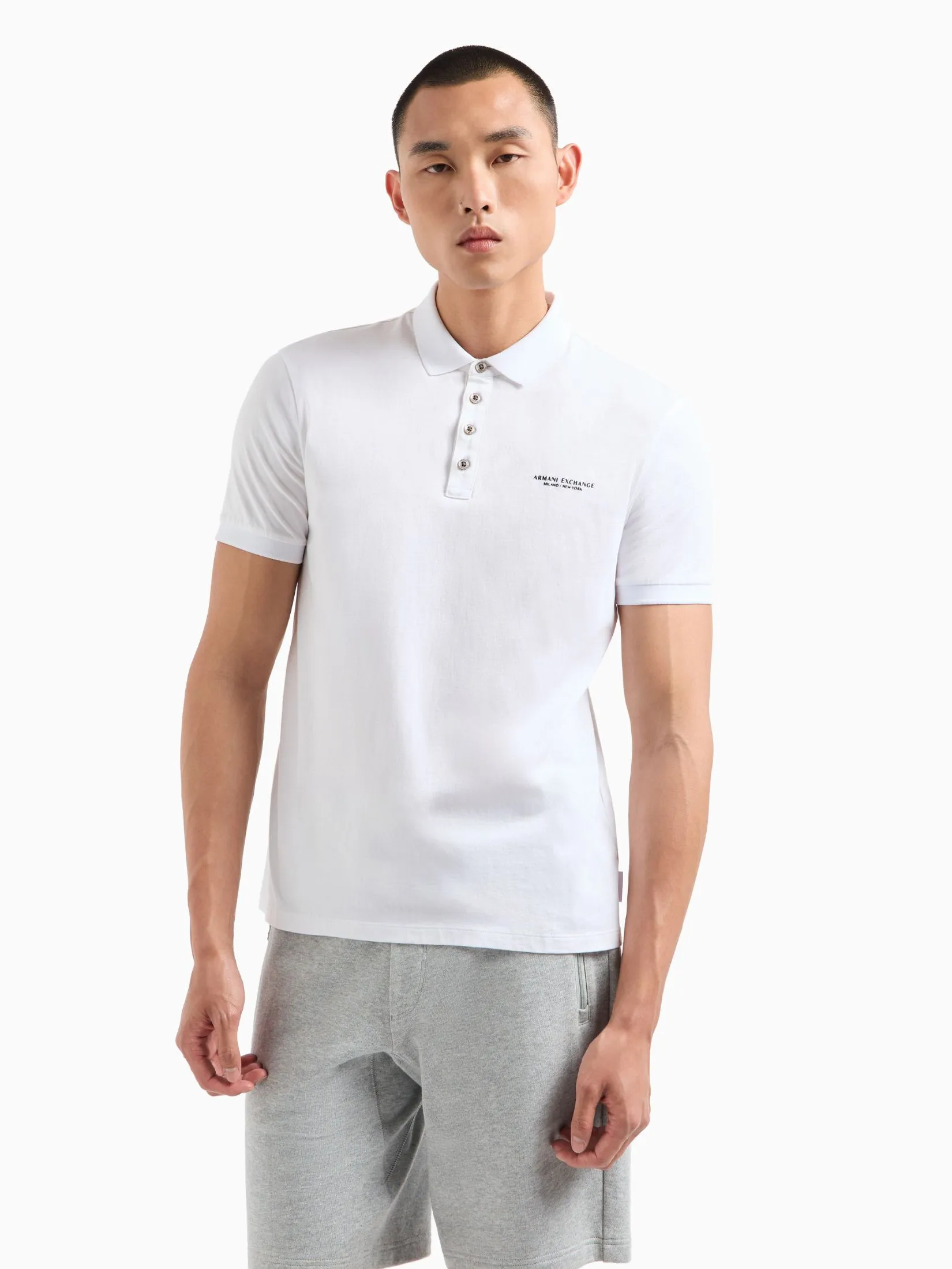 ARMANI EXCHANGE Polo Men 8NZF80-Z8H4Z-1100 White