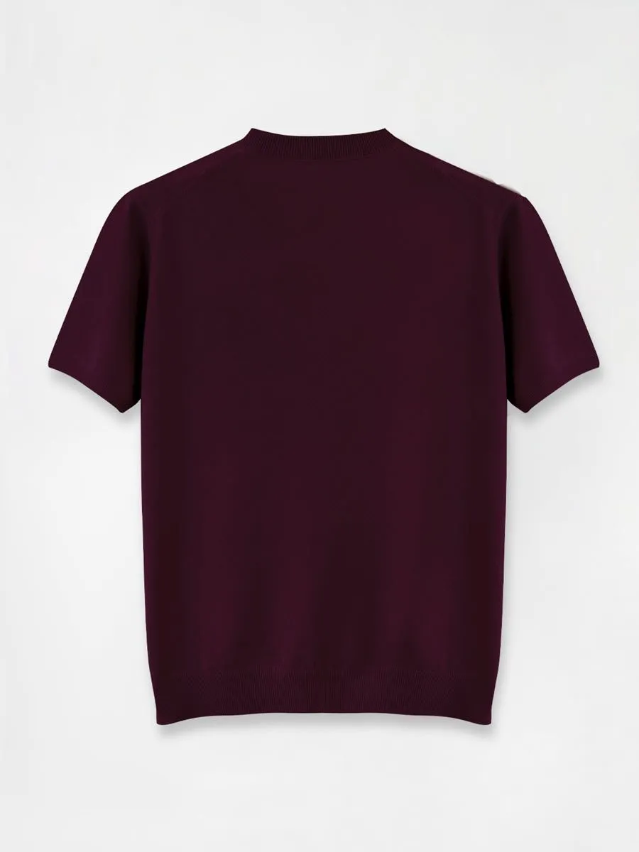 BEVERLY HILLS POLO CLUB Red CREW NECK SWEATER MEN