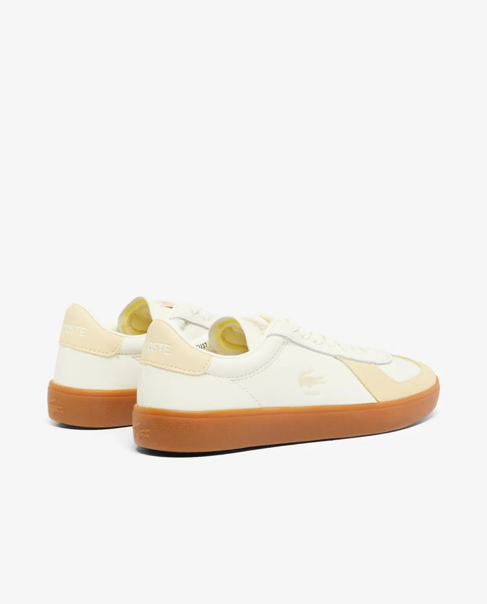 LACOSTE Women’s Baseshot Pro Leather Sneakers Yellow
