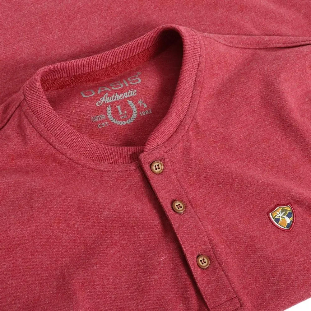 OASIS Red T-shirt Short Long sleeved