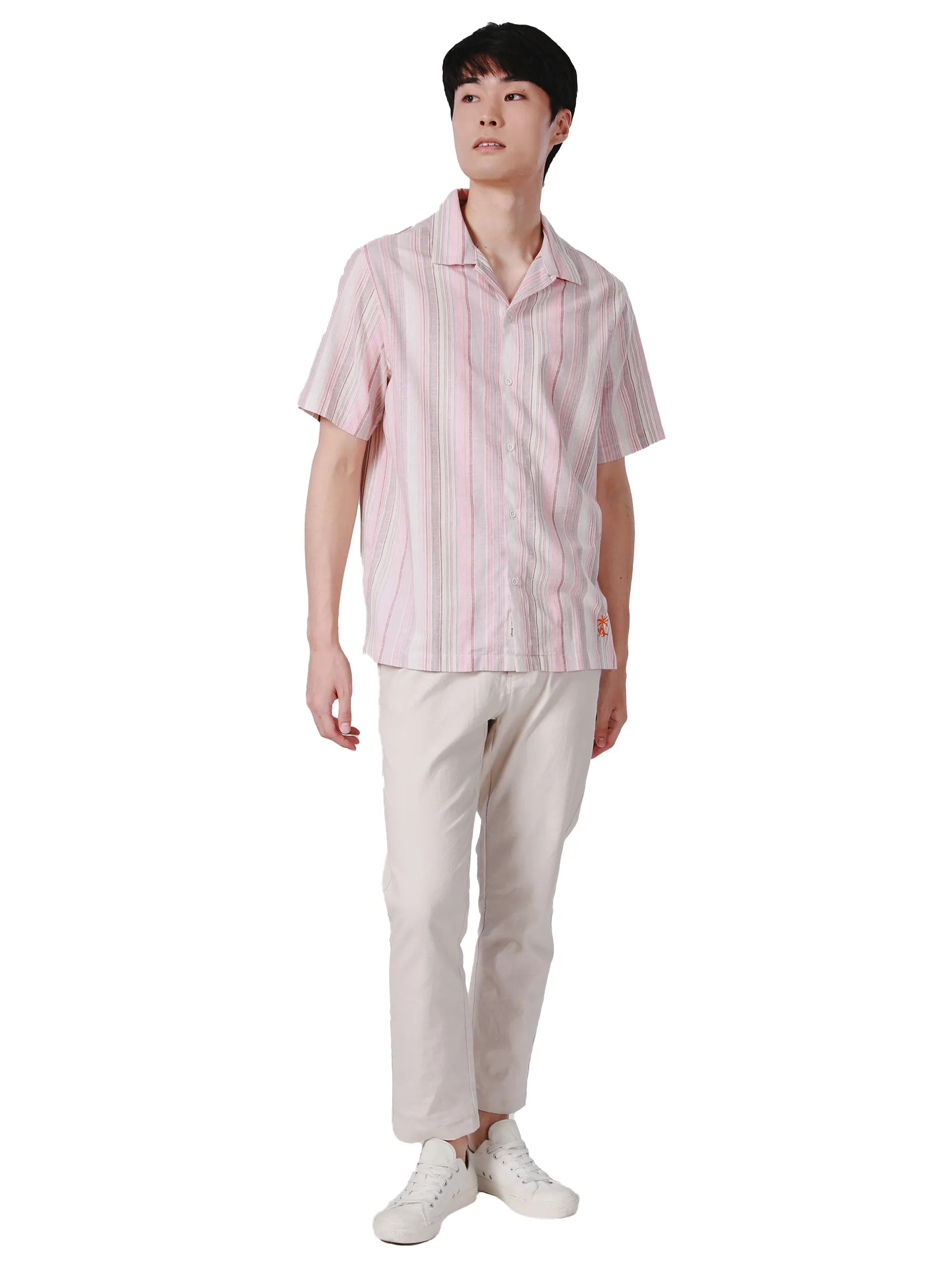 JOHN HENRY Men s Short Sleeves Hawaii Shirts (Relaxed Fit) SONGKRAN FESTIVAL Brown