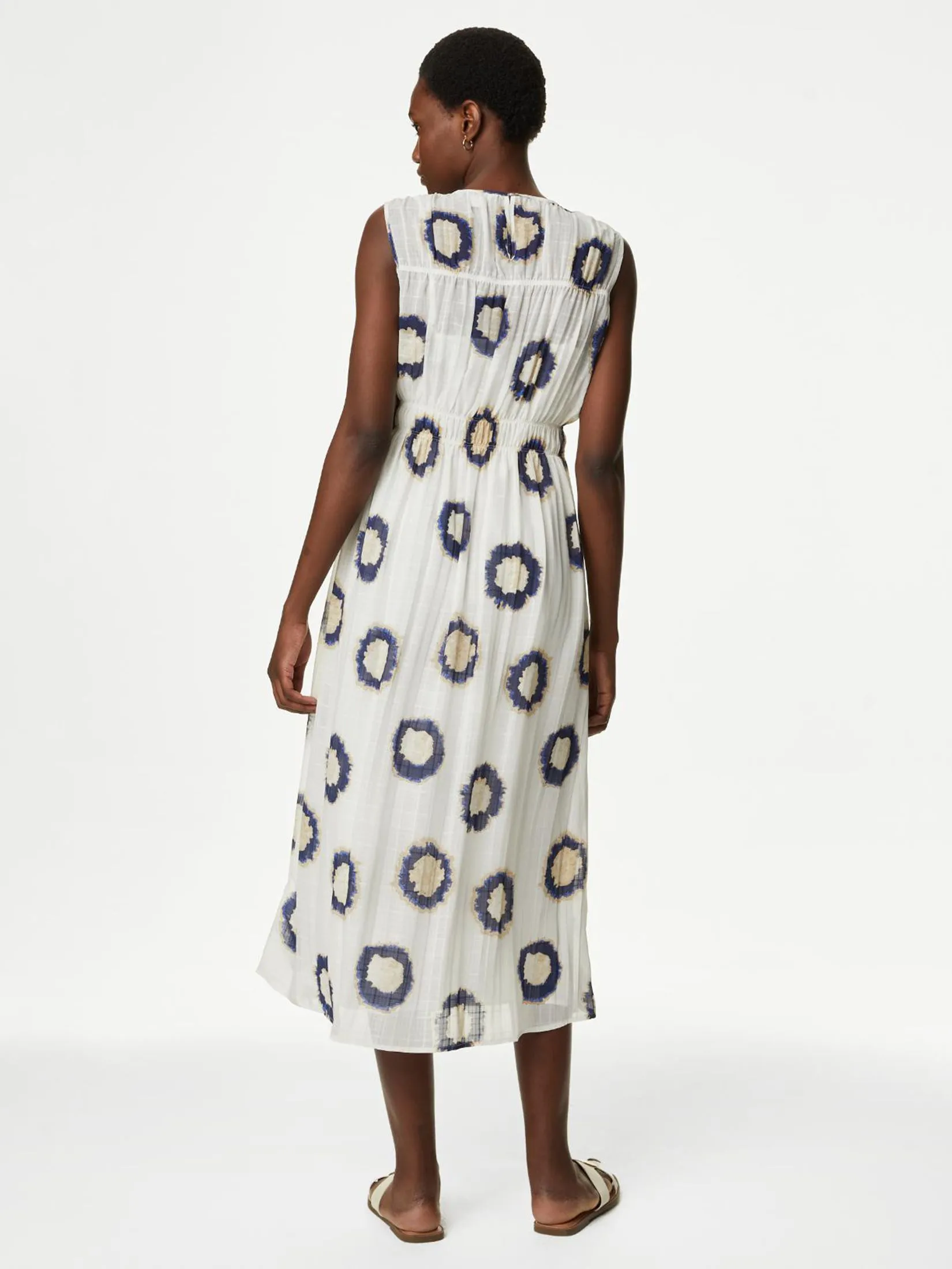 MARKS & SPENCER Women Midi Smock Dress Printed Multi