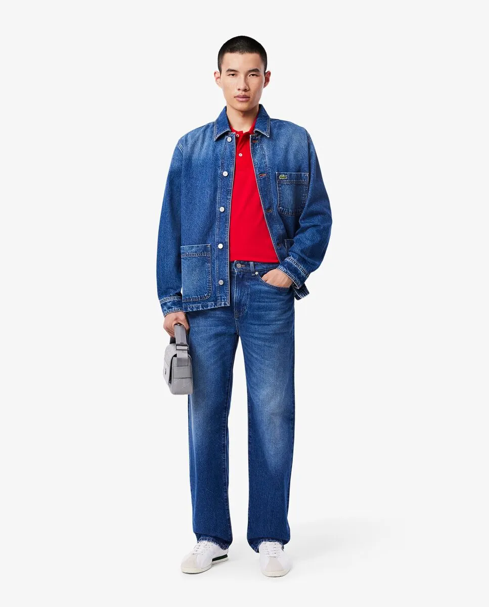 LACOSTE Classic Fit L.12.12 LIGHT Piqu  Polo Shirt Red