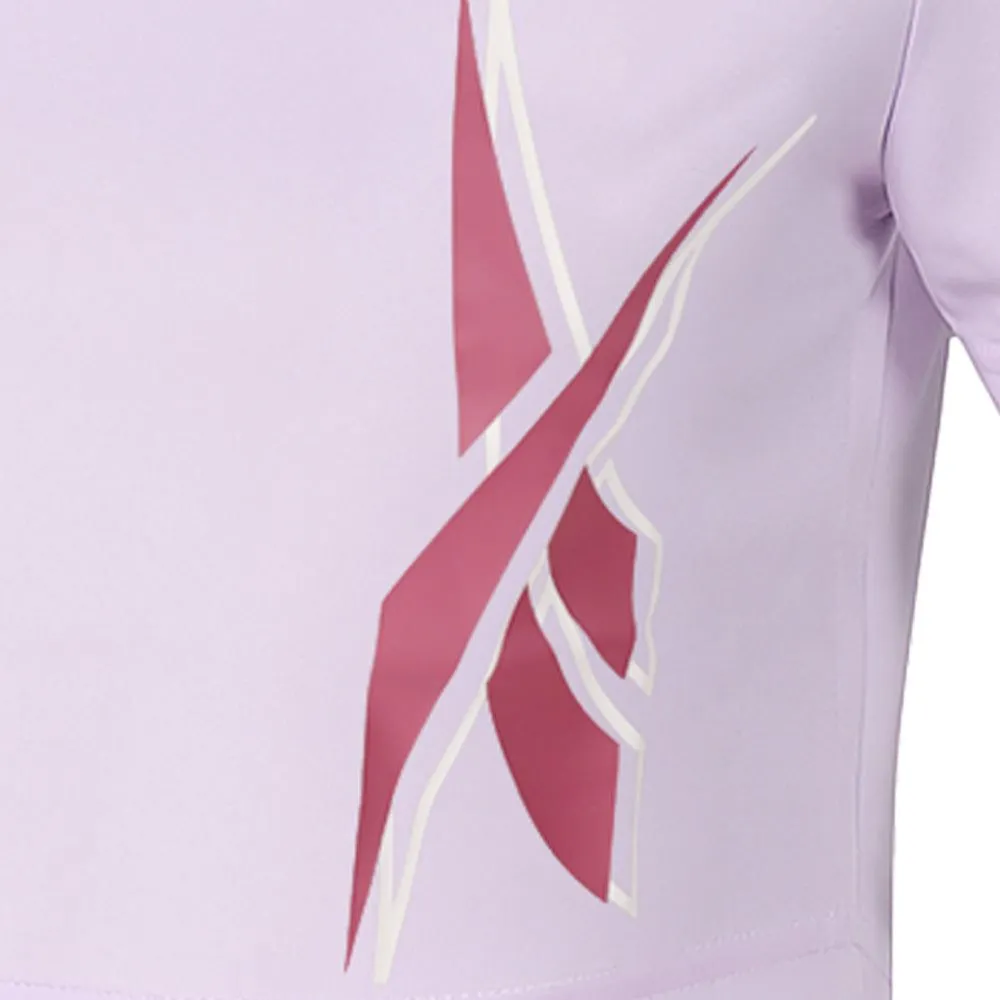 REEBOK ID Crop Graphic Women Training T-Shirt Purple - RE099AP250ENTH