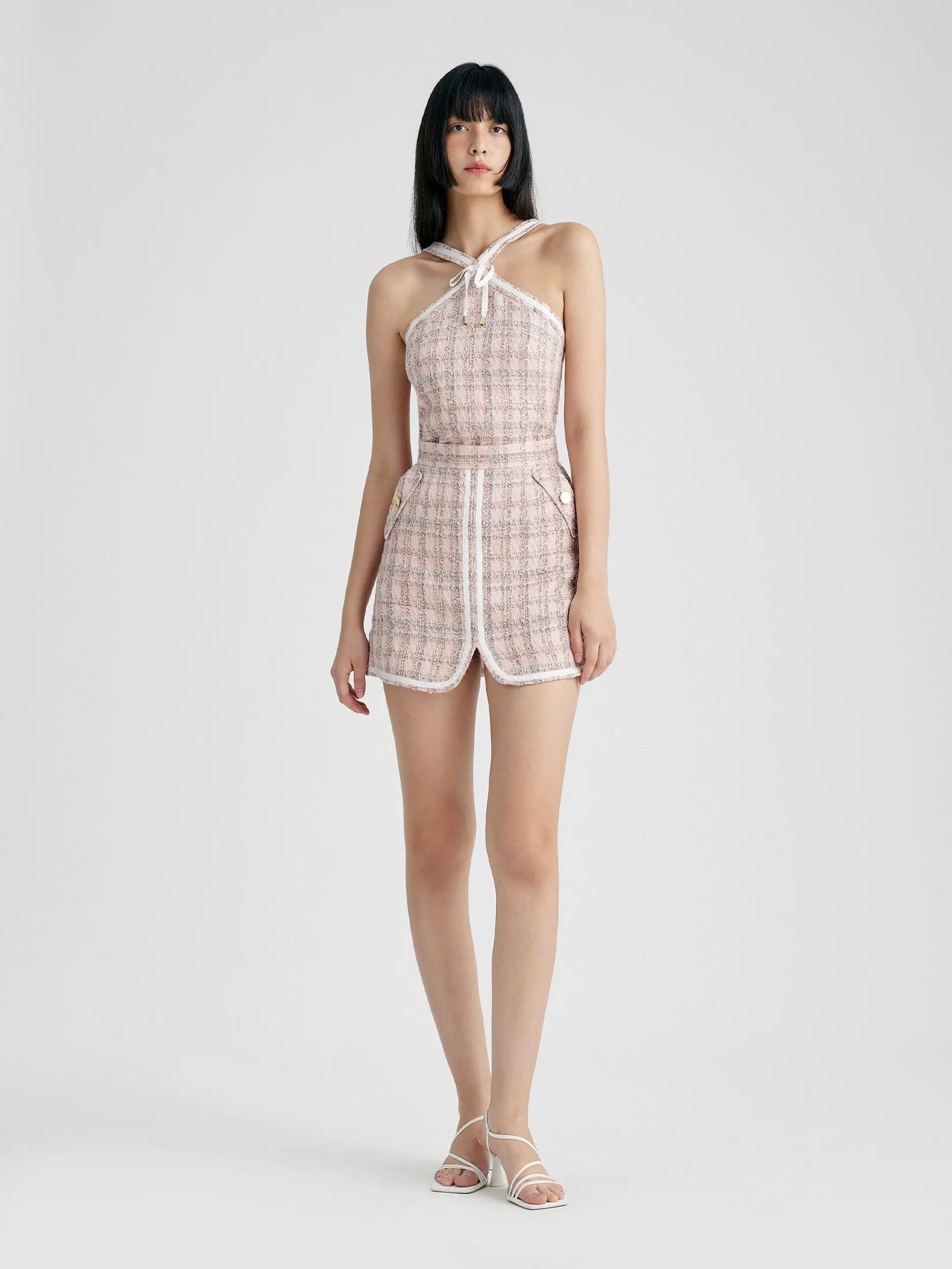 ASV (AW24)Anneliese Tweed Women Skirt Pink