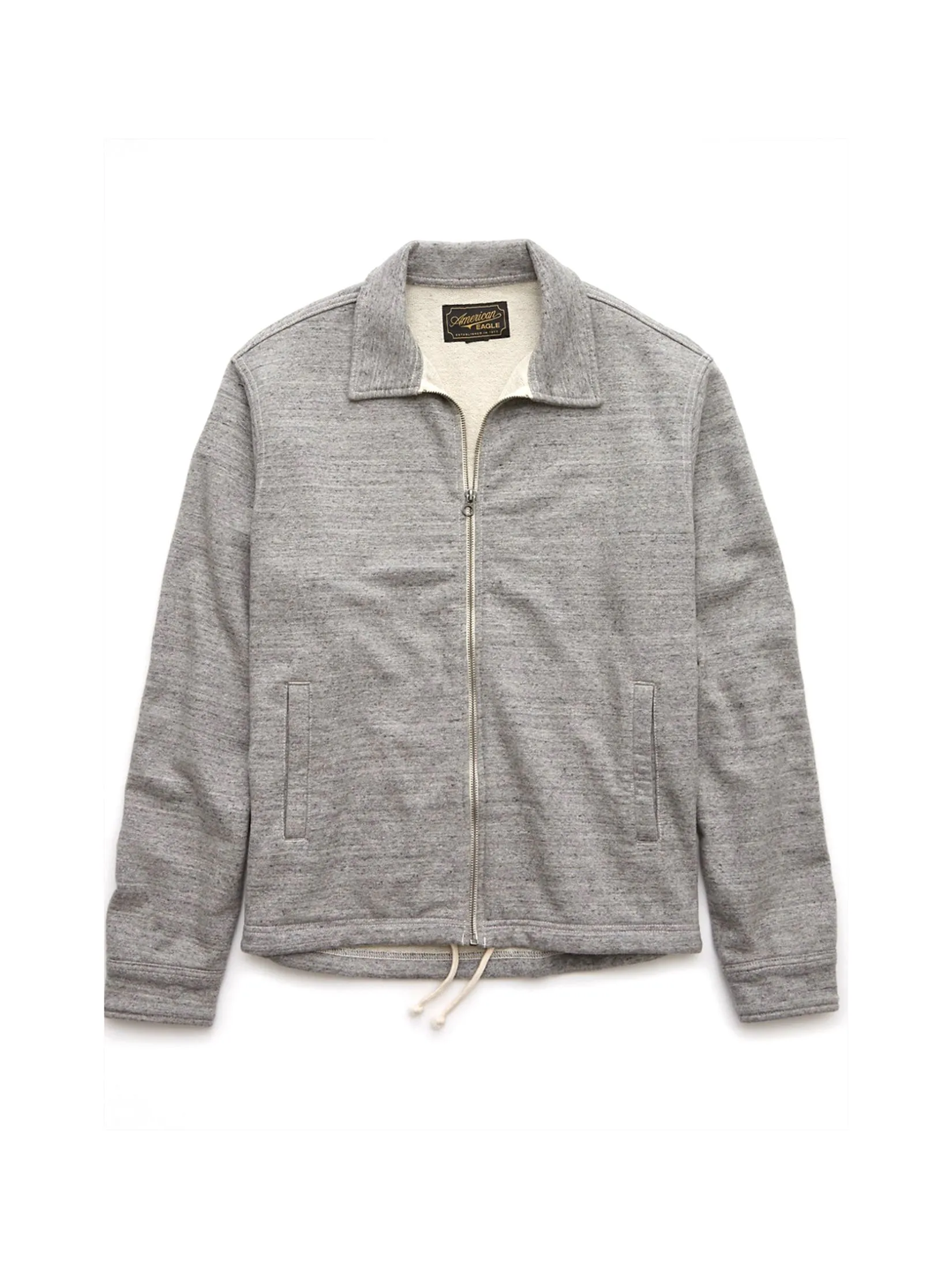 AMERICAN EAGLE MEN 2382  430 HTHR COACHES JACKET 069 GRAY HEATHER