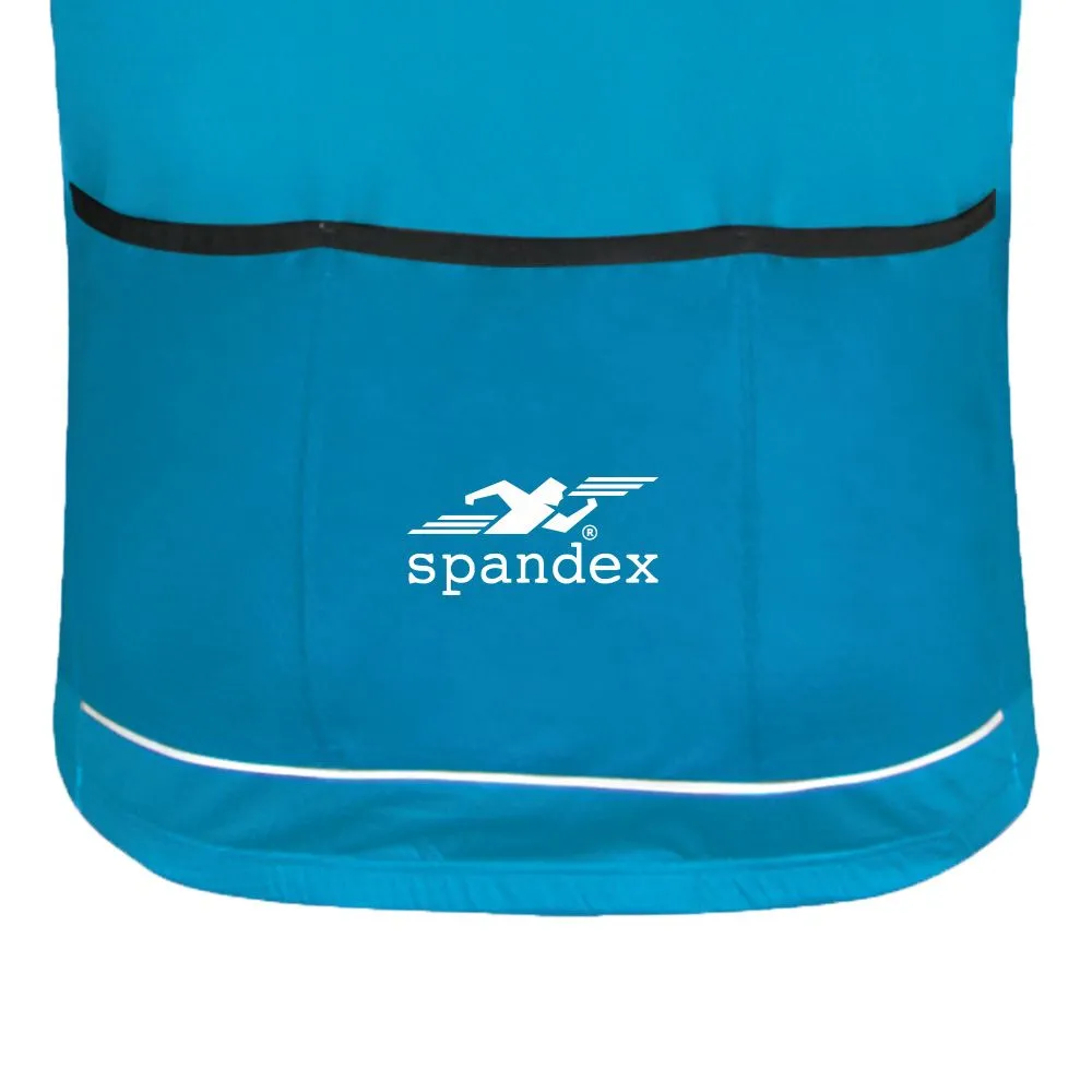 SPANDEX Blue/Orange-CL002-Cycling Long Sleeve