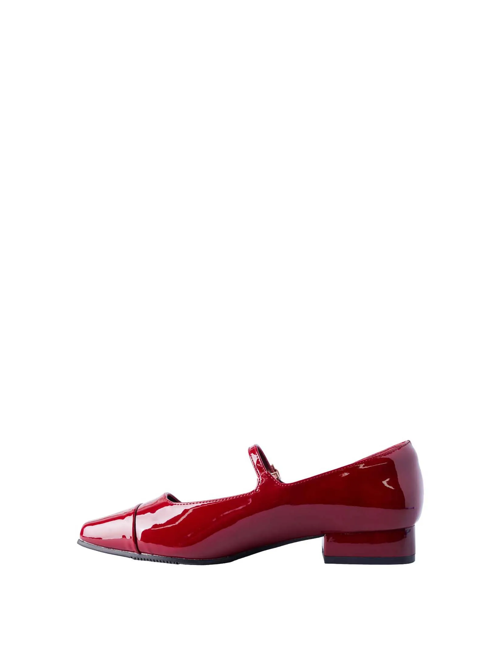 VILLAINS SF LUSTRE Women s Mary-Jane Heels BURGUNDY