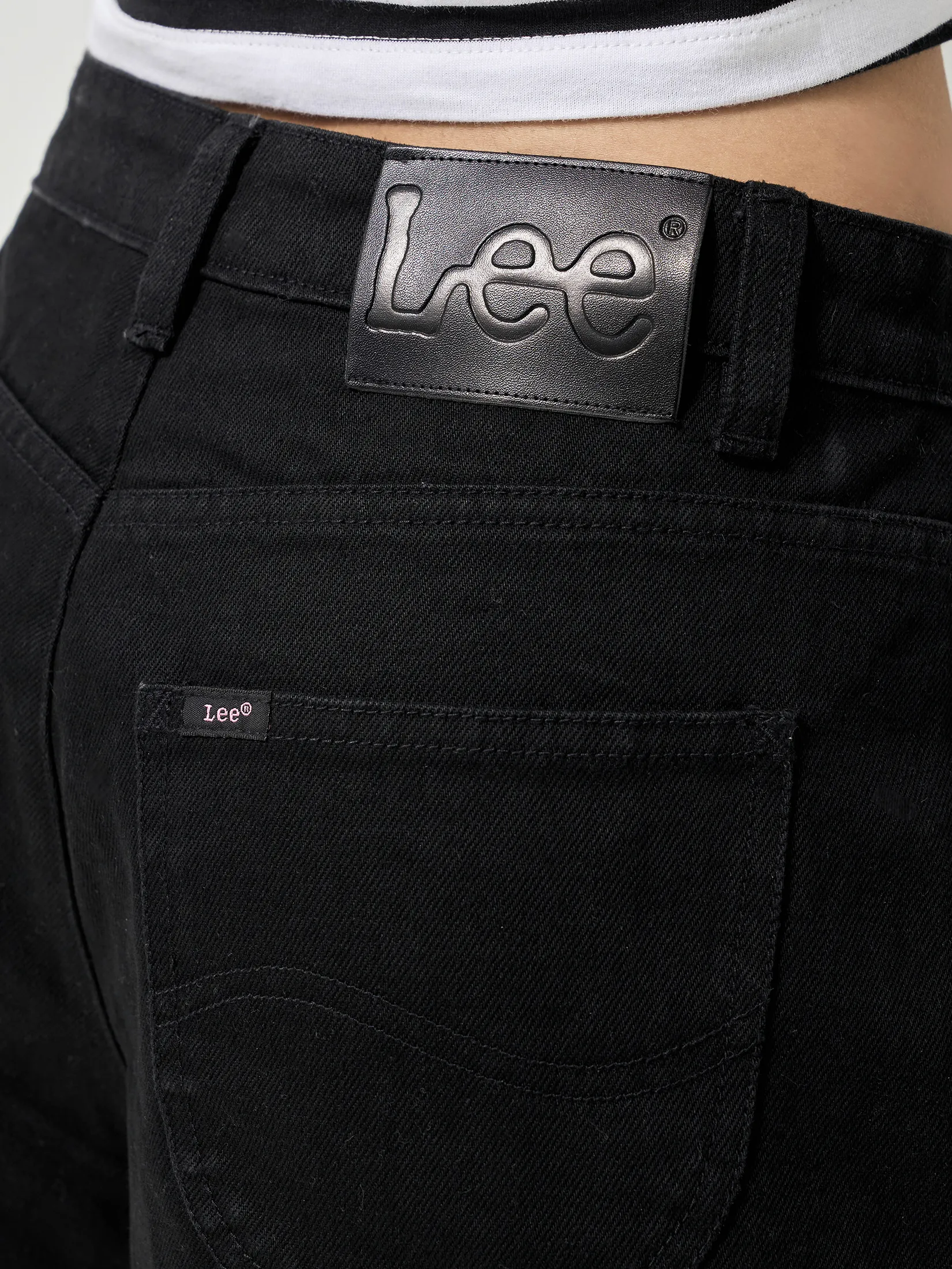 LEE Women s Denim Shorts Lee Pink Collection Black