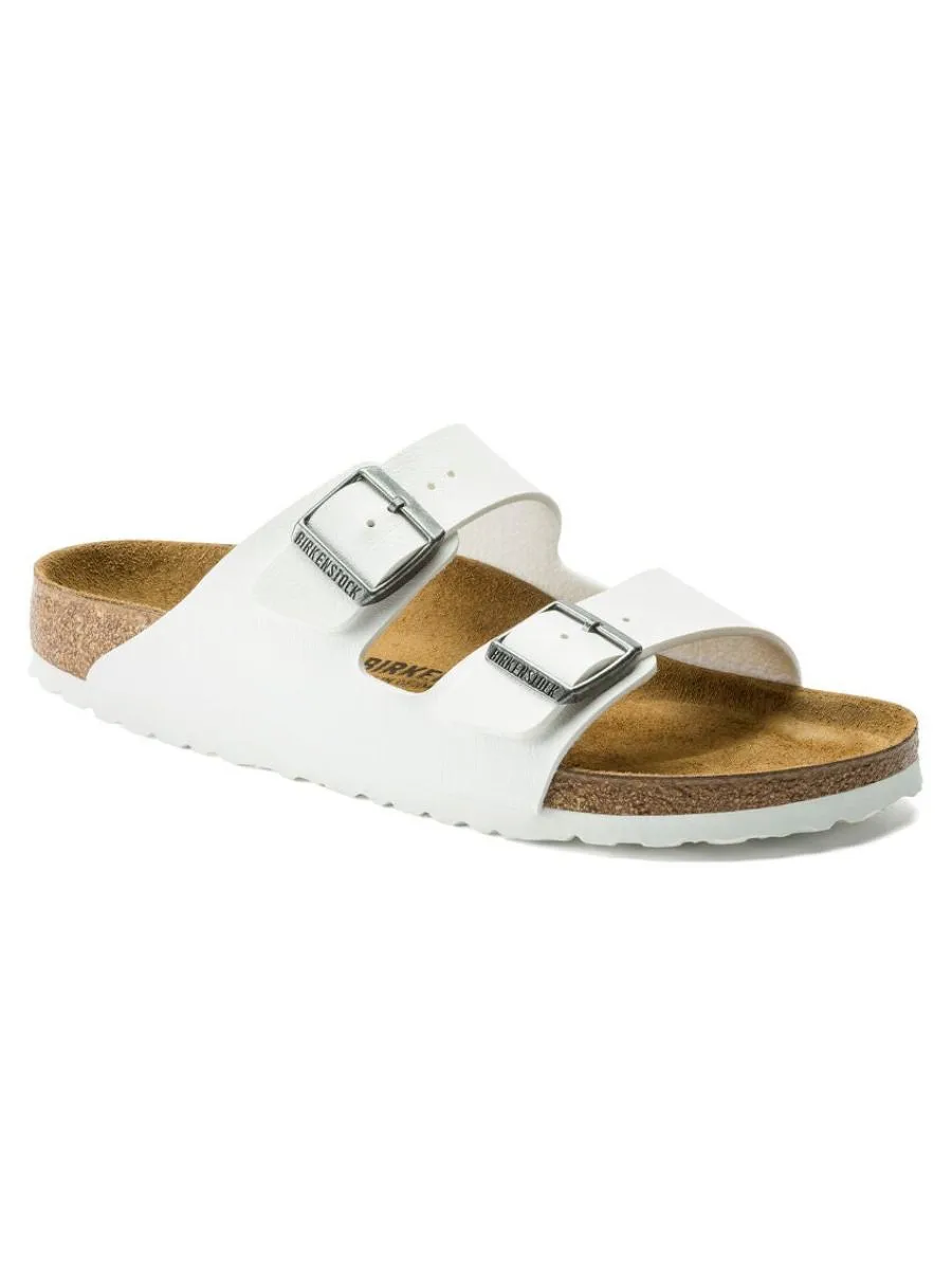 BIRKENSTOCK UNISEX SANDALS ARIZONA BIRKO-FLOR WHITE