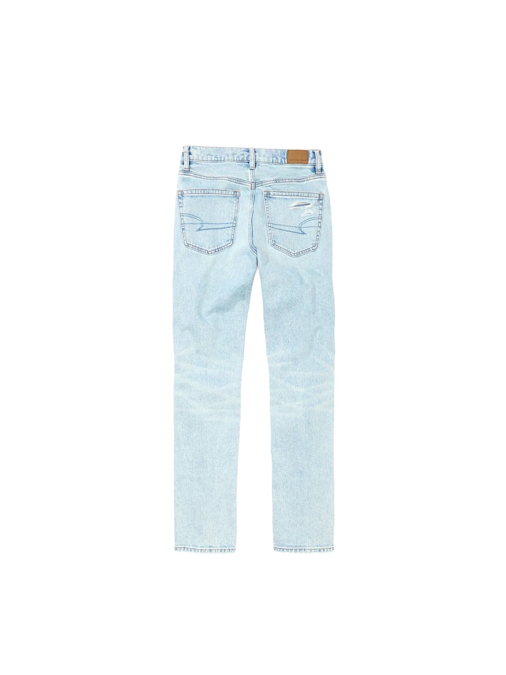 AMERICAN EAGLE WOMEN SUPER HIGH-RISE ANKLE STRAIGHT JEANS 432 SKYLIGHT