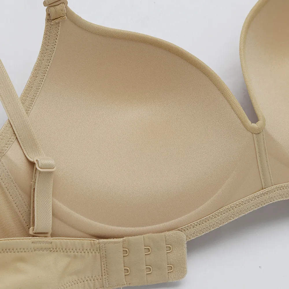 SABINA [2 Pieces] Bra Fong D Invisible Wire Bra Soft Doomm Collection Style no. SBXH9216CD Beige