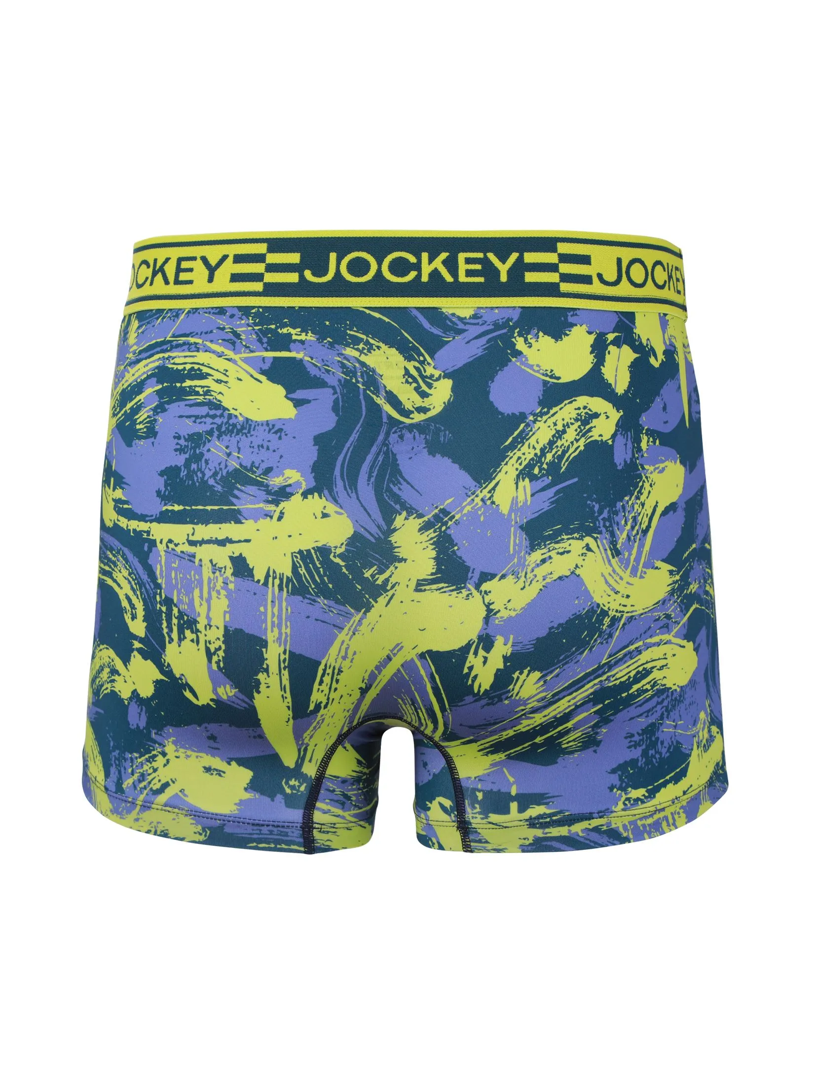 JOCKEY UNDERWEAR Men's SPORT MICROFIBER ACTIVE TRUNKS YELLOW
