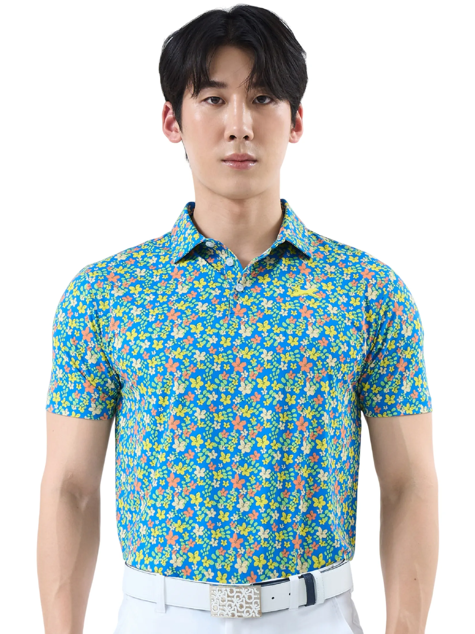 XOLO Light Blue MEN LIBERTY PRINTERD POLO (040118)